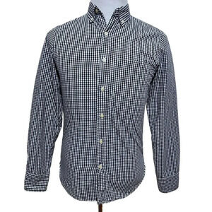 J. Crew Vintage Slim Fit Gingham Button Down Shirt Men XS